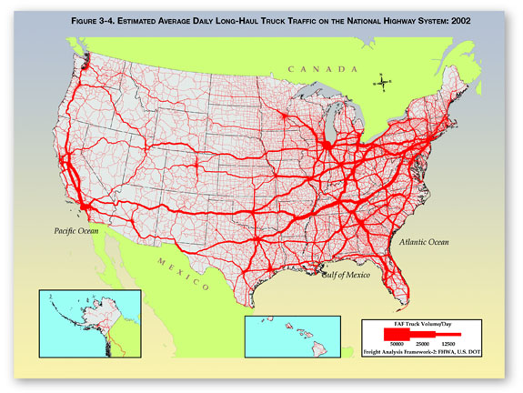 Map of congestion at 2002