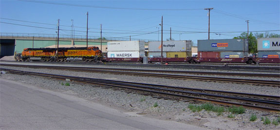 double stack freight train